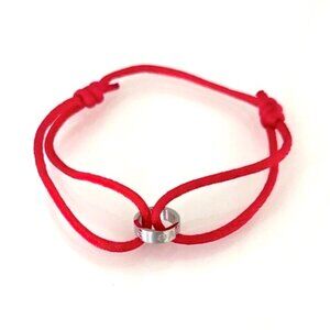 Screw Red Cord Bracelet